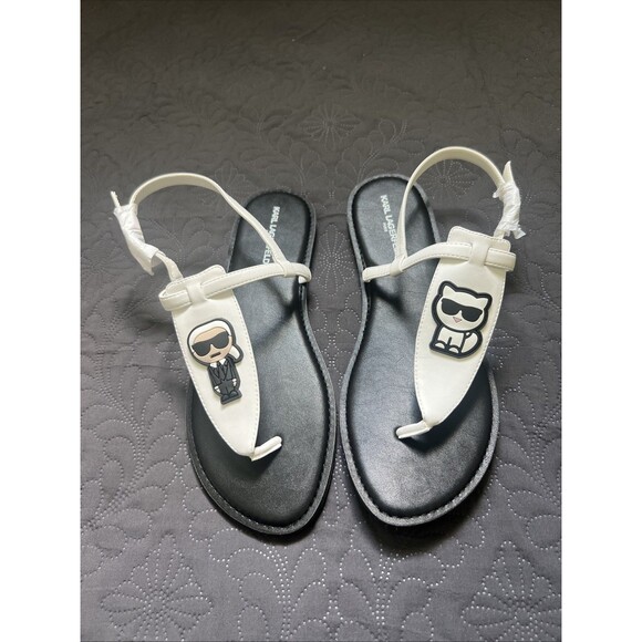 Karl Lagerfeld Shoes - Karl Lagerfeld Paris Women’s Sandals US 11M EUR 42 UK 8.5Black/White NWOB Summer